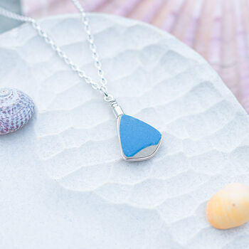 Cornish Sea Ceramic Pendant Blue, 4 of 4