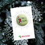 Naughty Xmas Badge 'Well Hung', thumbnail 1 of 5