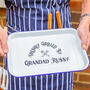 Personalised Grilled Enamel Serving Tray, thumbnail 1 of 2
