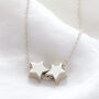 Sterling Silver Star Bead Necklace, thumbnail 4 of 7