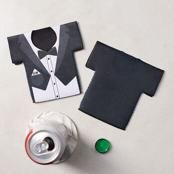Personalised Tuxedo Shirt Can Cooler, 2 of 4