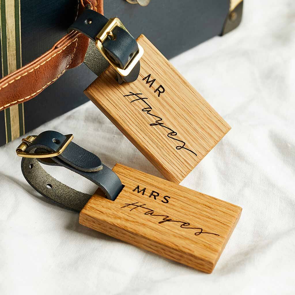 Personalised Luggage Tag Mr And Mrs, 1 of 4