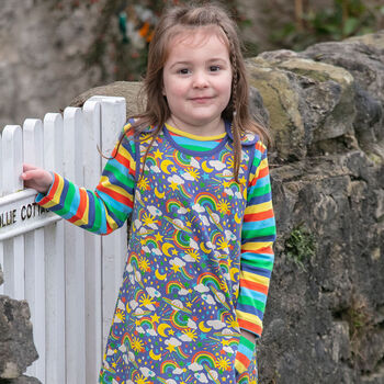 Reversible Dress Rainbow Stripe, 4 of 4