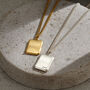 Men's Personalised Bevelled Tag Necklace, thumbnail 1 of 6