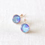 Blue And Magenta Galaxy Earrings, thumbnail 4 of 8