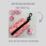 Pink Floral Dog Poo Bag Holder, thumbnail 2 of 5