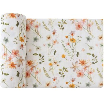 Extra Large Wildflowers Bamboo Muslin, 3 of 3