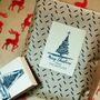 Christmas Personalised Family Gift Wrap Rubber Stamp, thumbnail 5 of 6