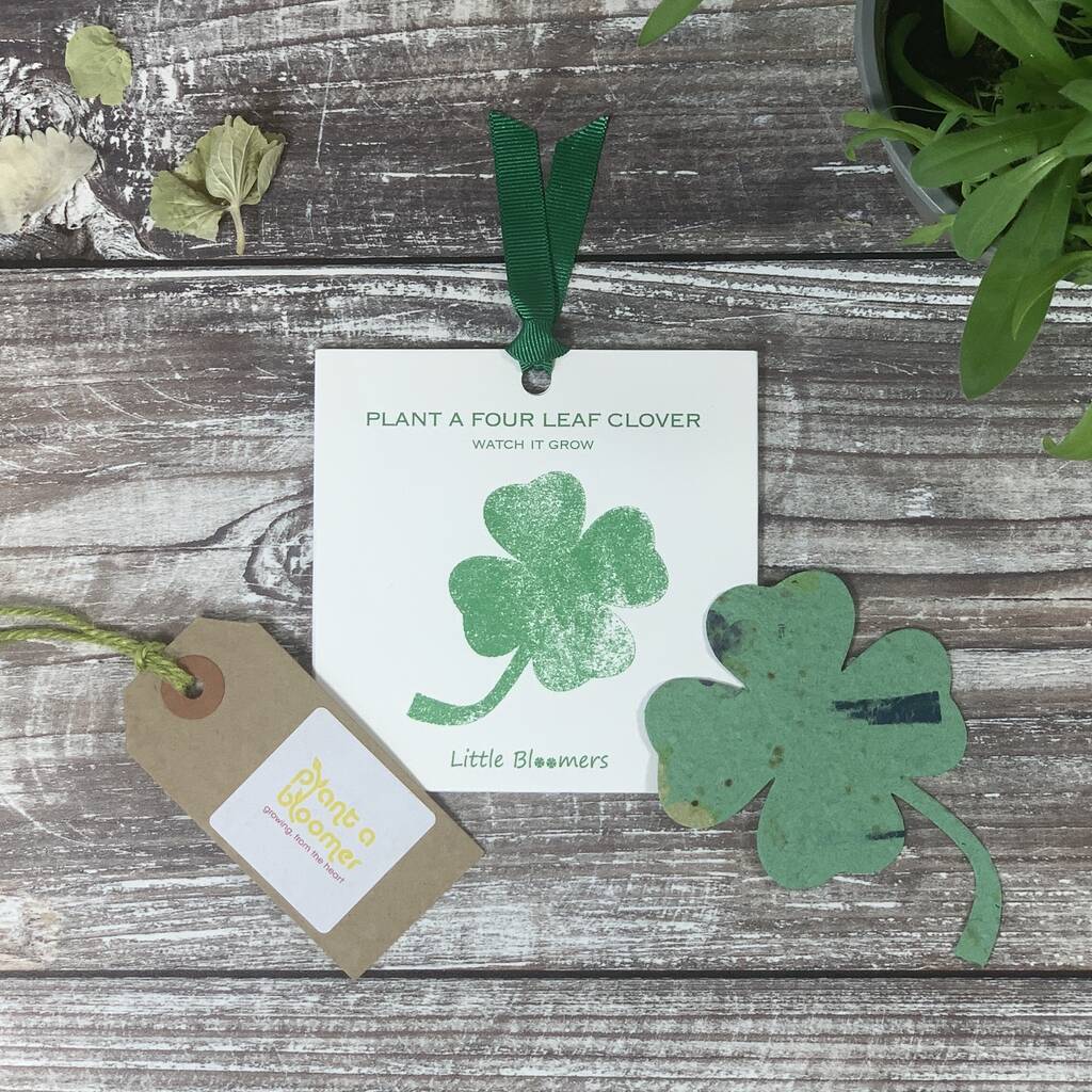 Plant A Clover Seed Paper Card, 1 of 5