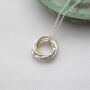 9ct Gold And Silver 50th Birthday Necklace, thumbnail 4 of 11