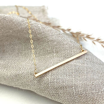 The Leopard 9ct Gold Bar Necklace, 4 of 4