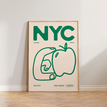 Travel Big Apple Nyc New York City Wall Art Print, 2 of 10