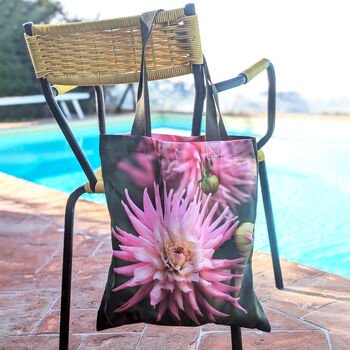 Pink Cactus Dahlia Tote Bag, 4 of 5