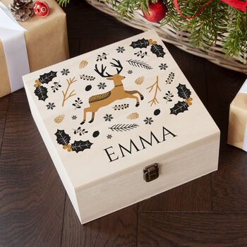 Personalised Scandi Deer Christmas Eve Box, 7 of 12