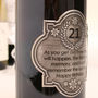 Personalised Chateauneuf Du Pape Birthday Pewter Label, thumbnail 4 of 5