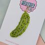 Green Pickle Glitter Resin Christmas Decoration, thumbnail 3 of 4