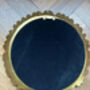 32cm Gold Sunburst Mirror Feather Leaf Decor Distressed Gift, thumbnail 7 of 7