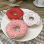 Donut Selection Box Felt Food Play Set Of Three Pink, thumbnail 1 of 4