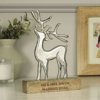 Personalised Stag Ornament, 3 of 7