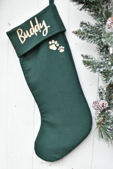 Personalised Luxury Christmas Dog Stocking, 3 of 3