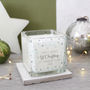 New Home Christmas Snowflake Scented Square Candle, thumbnail 3 of 5
