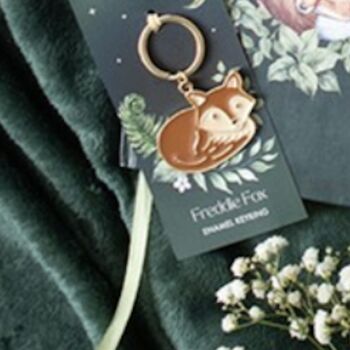 Fox Enamel Keyring, 4 of 6