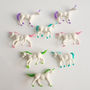 Set Of Eight Toy Unicorns, thumbnail 2 of 2