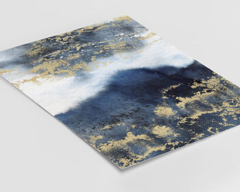 Watercolour Blue And Gold No.One, 5 of 7
