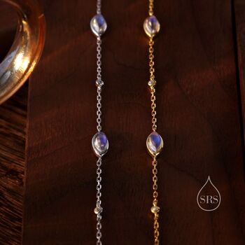 Moonstone Marquise Satellite Bracelet, 7 of 12