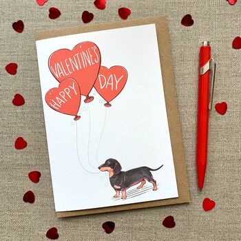 Personalised Dog Happy Valentine's Day Card, 6 of 12
