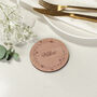 Personalised Wooden Coaster Floral Garland Place Setting, thumbnail 10 of 10