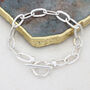 18ct Gold Plated Or Sterling Silver Link Chain Bracelet, thumbnail 2 of 4