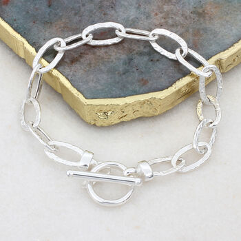 18ct Gold Plated Or Sterling Silver Link Chain Bracelet, 2 of 4