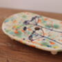 Flower Pressed Multicoloured Soap Dish, thumbnail 1 of 4