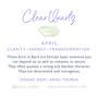 April Birthstone Clear Quartz Crystal Candle, thumbnail 5 of 6