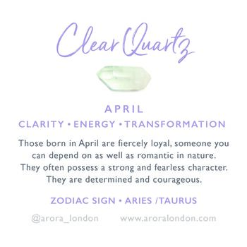 April Birthstone Clear Quartz Crystal Candle, 5 of 6