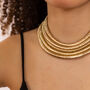 The Egyptian Gold, Silver Or Black Statement Necklace, thumbnail 2 of 8