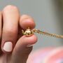 Teapot Charm Necklace, Sterling Silver Or Gold Plated, thumbnail 3 of 12