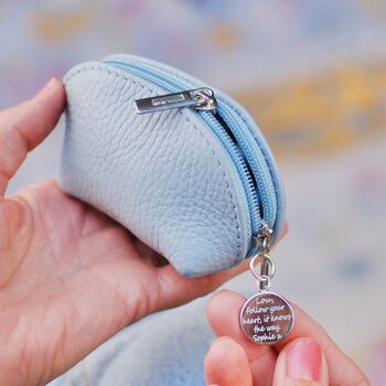 Personalised Mini Leather Coin Purse, 8 of 12