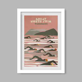 Great North Swim Poster Print, 4 of 4