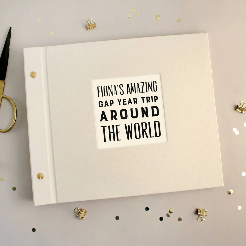 Personalised Typographic Photo Album By Made By Ellis