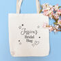 Personalised Bridal Bag | Wedding Day Tote Bag, thumbnail 3 of 6