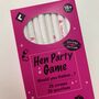 'Would You Rather' Hen Party Straw Game 2nd Edition 18+, thumbnail 1 of 6