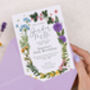 Personalised A6 Floral Birthday Garden Party Invitation, thumbnail 2 of 3