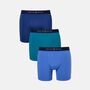 Men's 'Summertime Blues' Three Pack Cotton Trunks, thumbnail 1 of 7