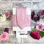 Dark Pink Lace Paisley Wedding Tie Set, thumbnail 3 of 6