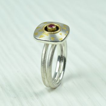 Silver, Finegold And 18ct Ruby Ring, 4 of 5