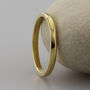 Women's 18ct Gold Polished D Shape Wedding Ring, thumbnail 1 of 3