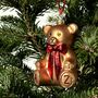 Personalised Teddy Bear Glass Christmas Tree Decoration With Gift Box, thumbnail 4 of 4