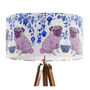 Chinoiserie Pug Lampshade On Cream, thumbnail 6 of 6